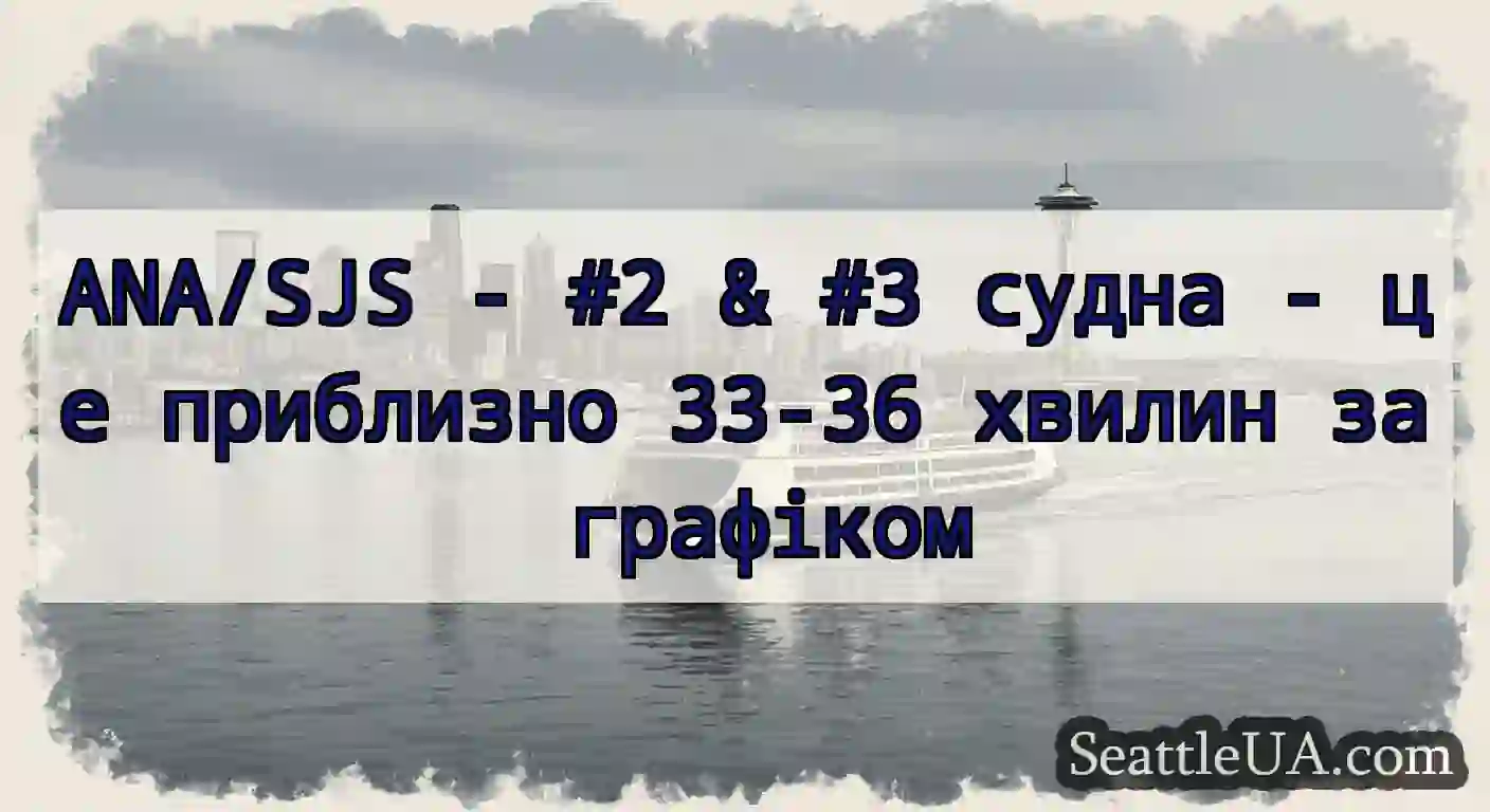 ANA/SJS - #2 & #3 судна - це приблизно 33-36