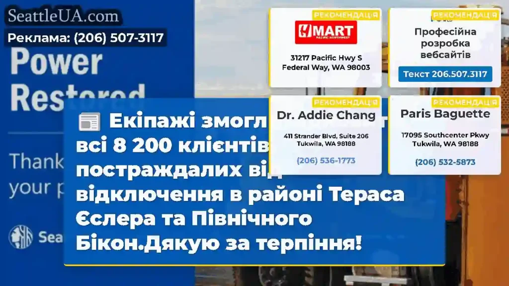 Екіпажі змогли відновити всі 8 200 клієнтів,