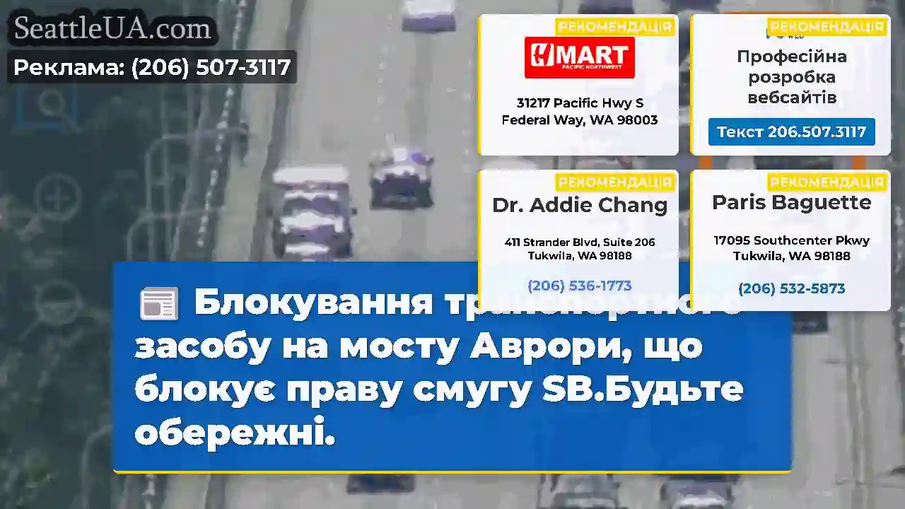 Блокування транспортного засобу на мосту Аврори,