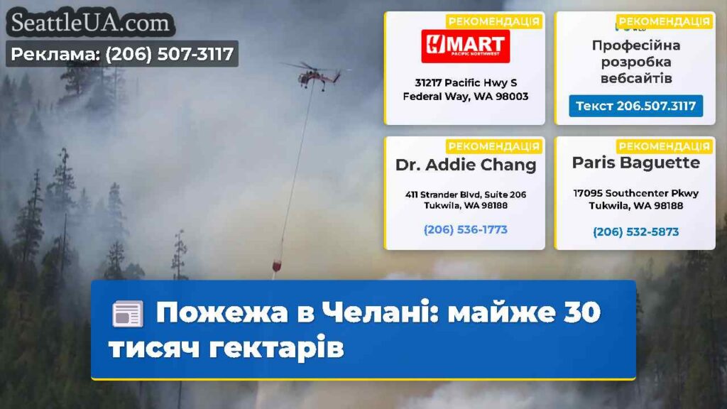 Пожежа в Челані: майже 30 тисяч гектарів