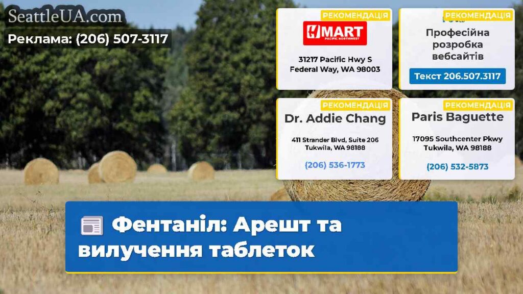 Фентаніл: Арешт та вилучення таблеток