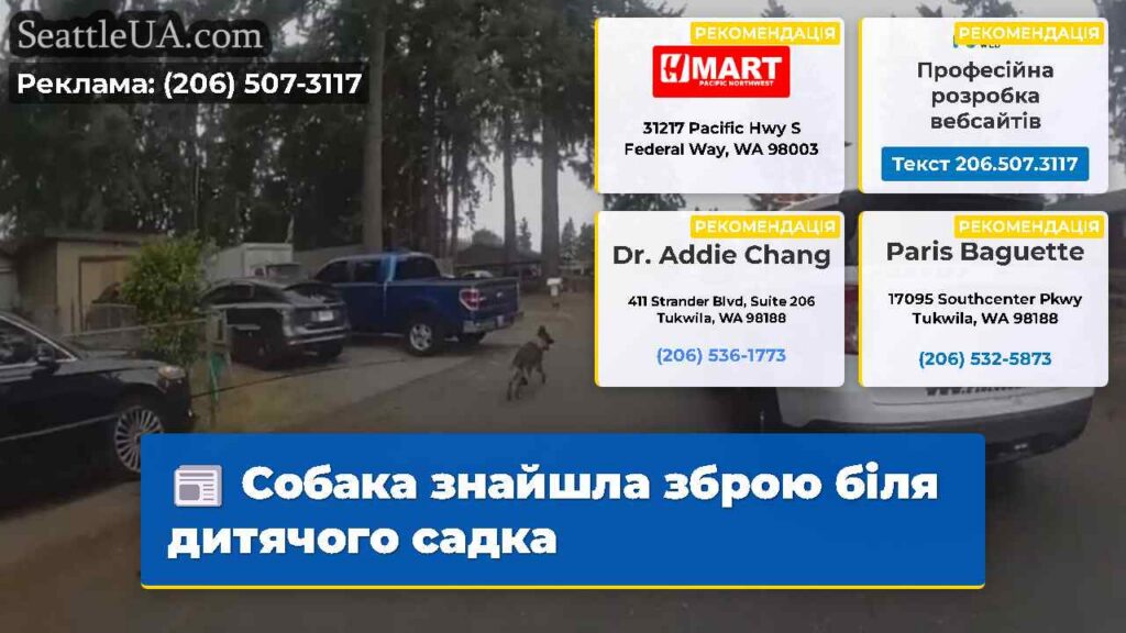 Собака знайшла зброю біля дитячого садка