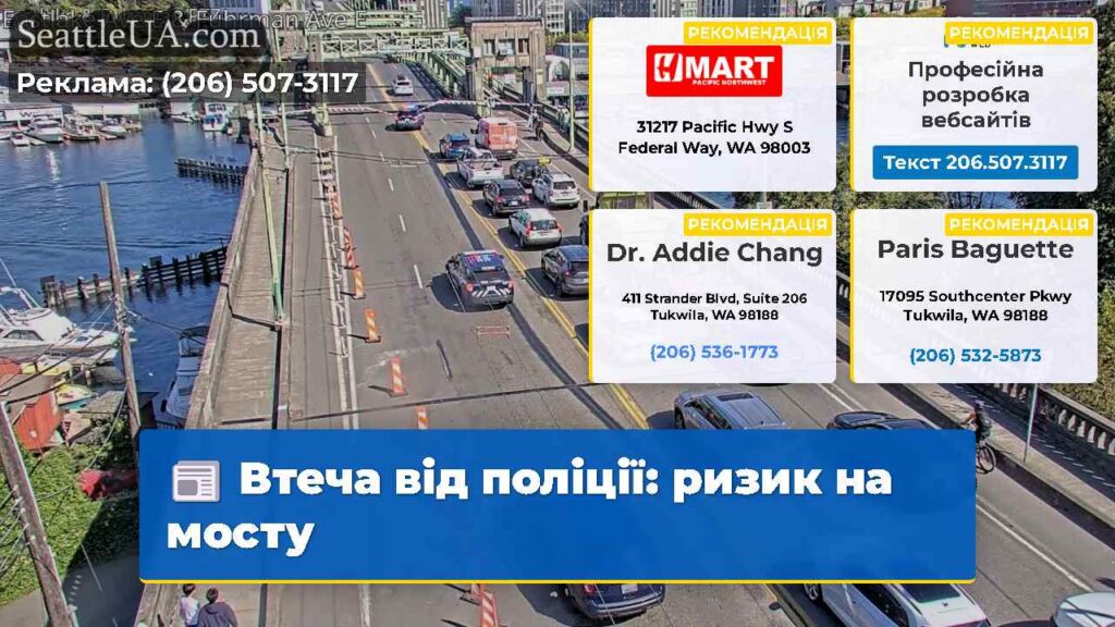 Втеча від поліції: ризик на мосту