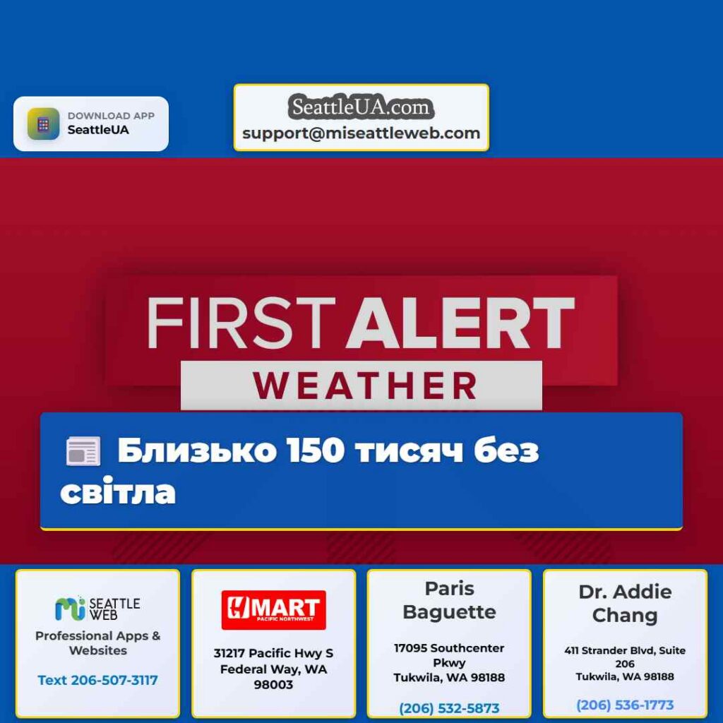 Близько 150 тисяч без світла