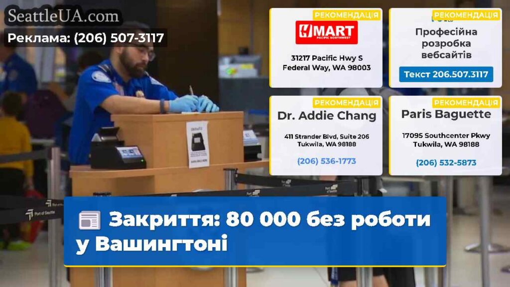 Закриття: 80 000 без роботи у Вашингтоні