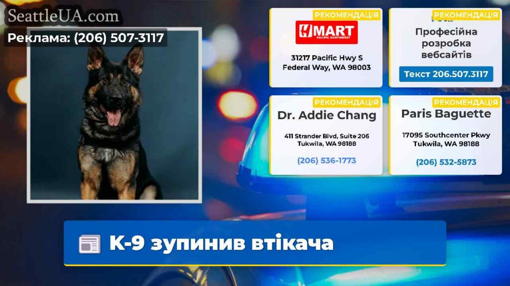 K-9 зупинив втікача