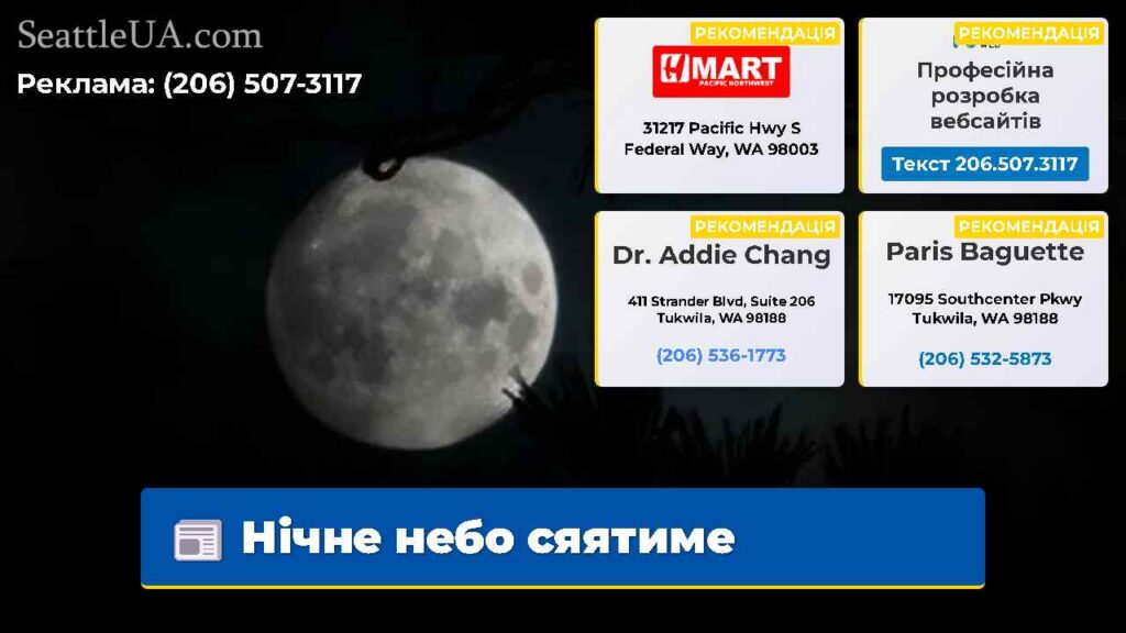 Нічне небо сяятиме