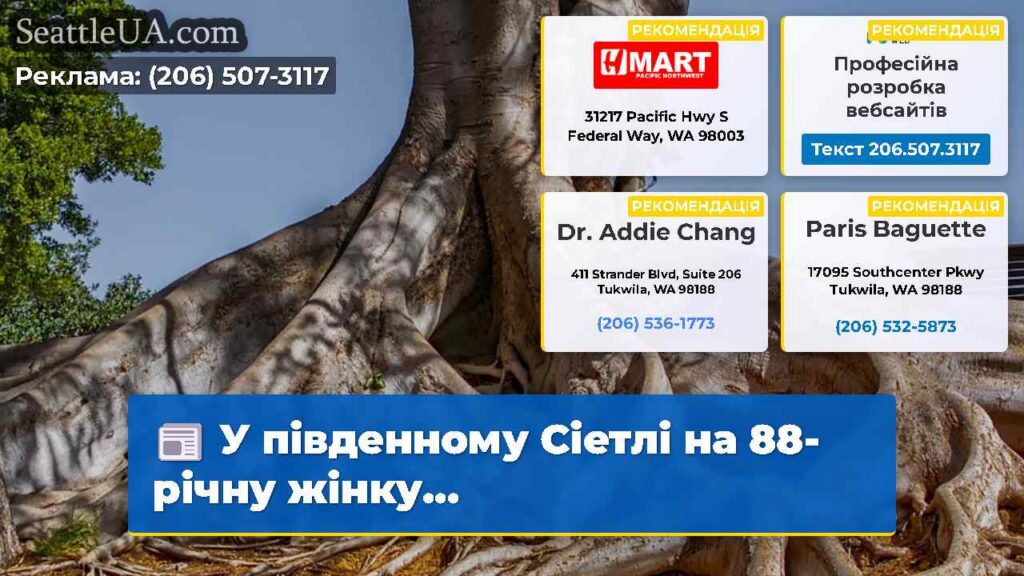 У південному Сіетлі на 88-річну жінку...