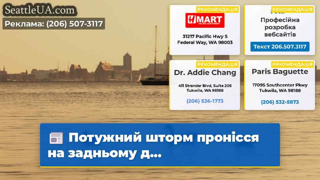 Потужний шторм пронісся на задньому д...