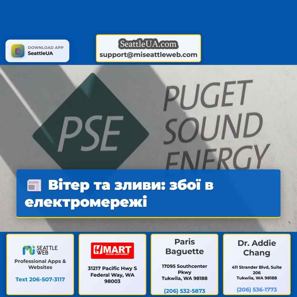 Вітер та зливи: збої в електромережі