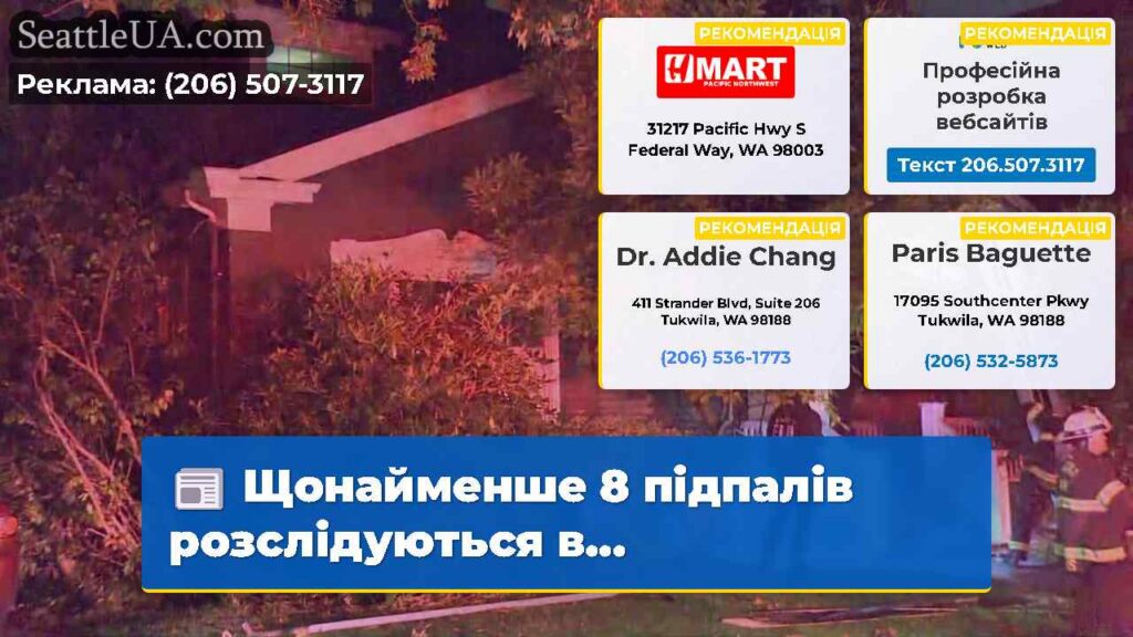 Щонайменше 8 підпалів розслідуються в...