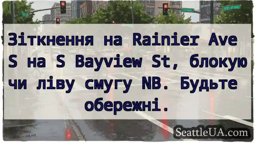 Зіткнення на Rainier Ave S на S Bayview St,