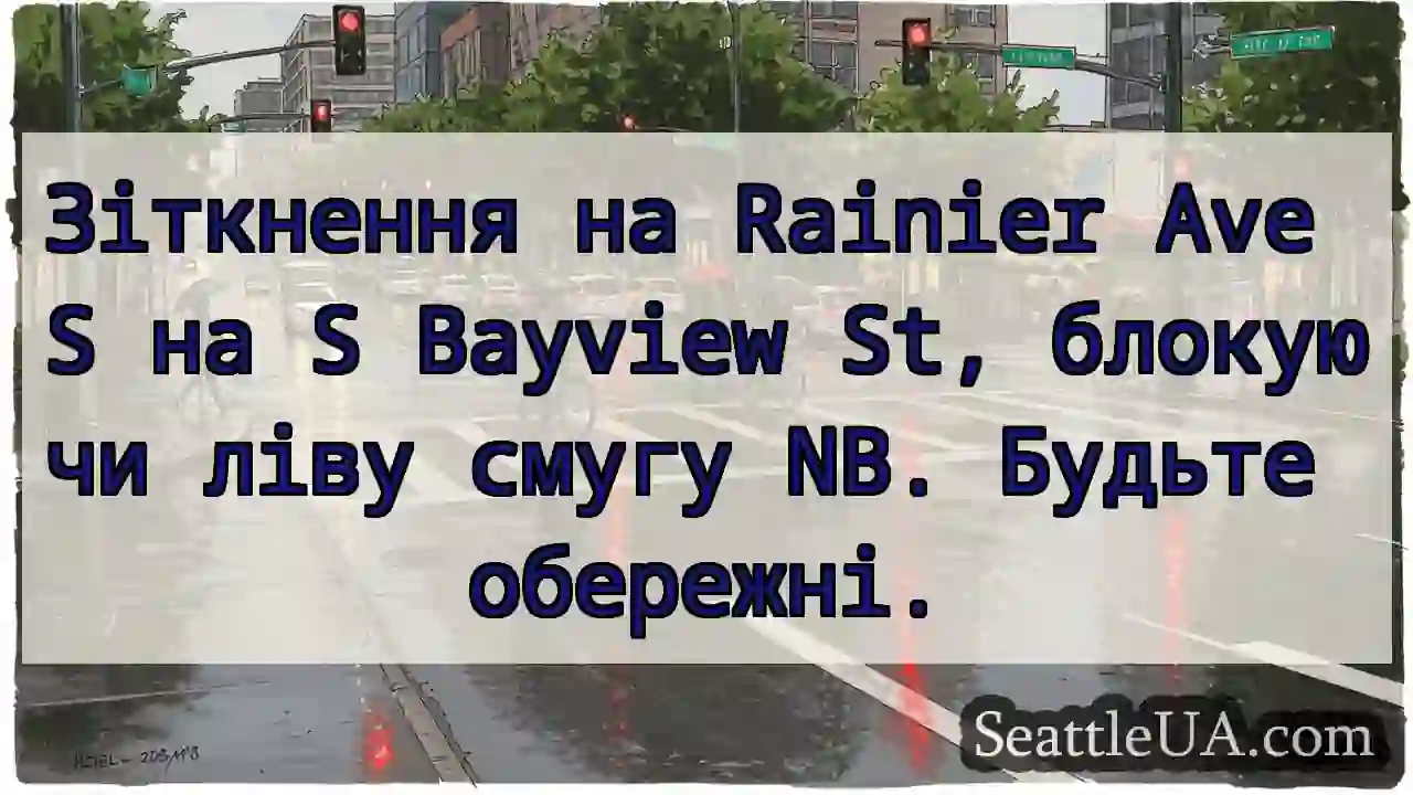 Зіткнення на Rainier Ave S на S Bayview St,