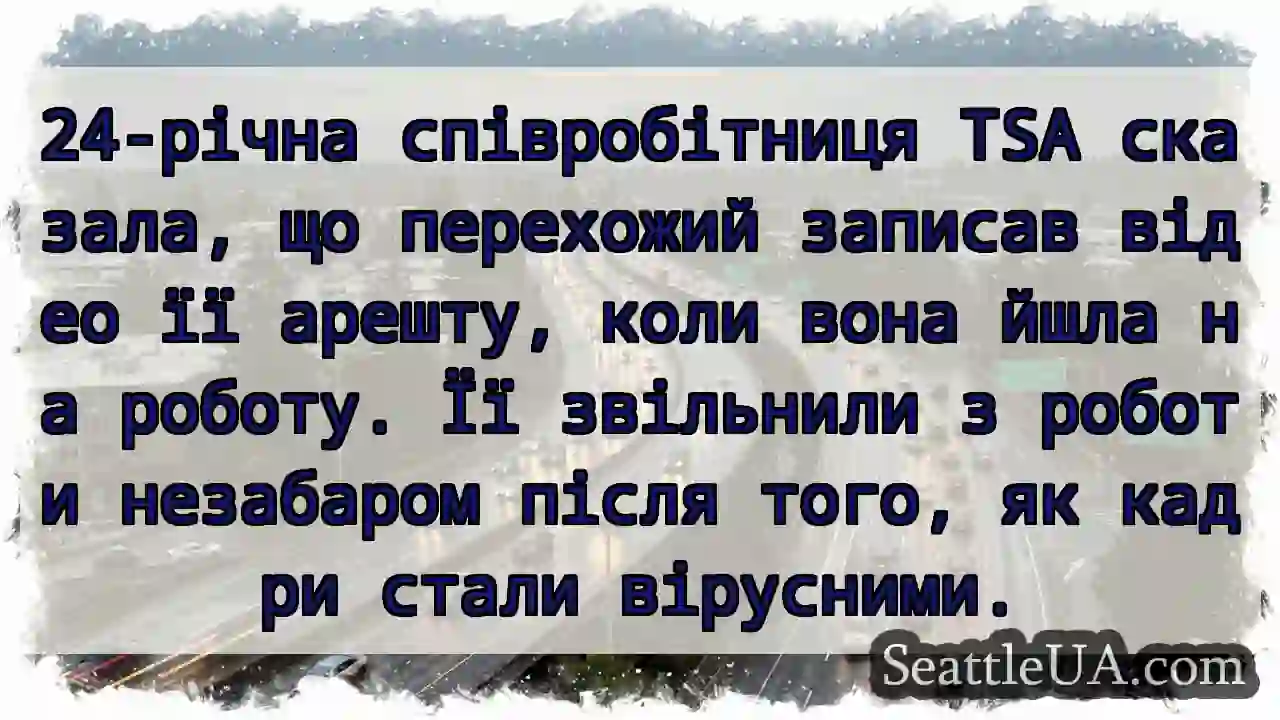 24-річна співробітниця TSA сказала, що перехожий