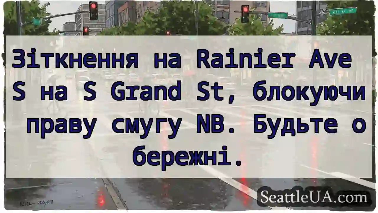 Зіткнення на Rainier Ave S на S Grand St,
