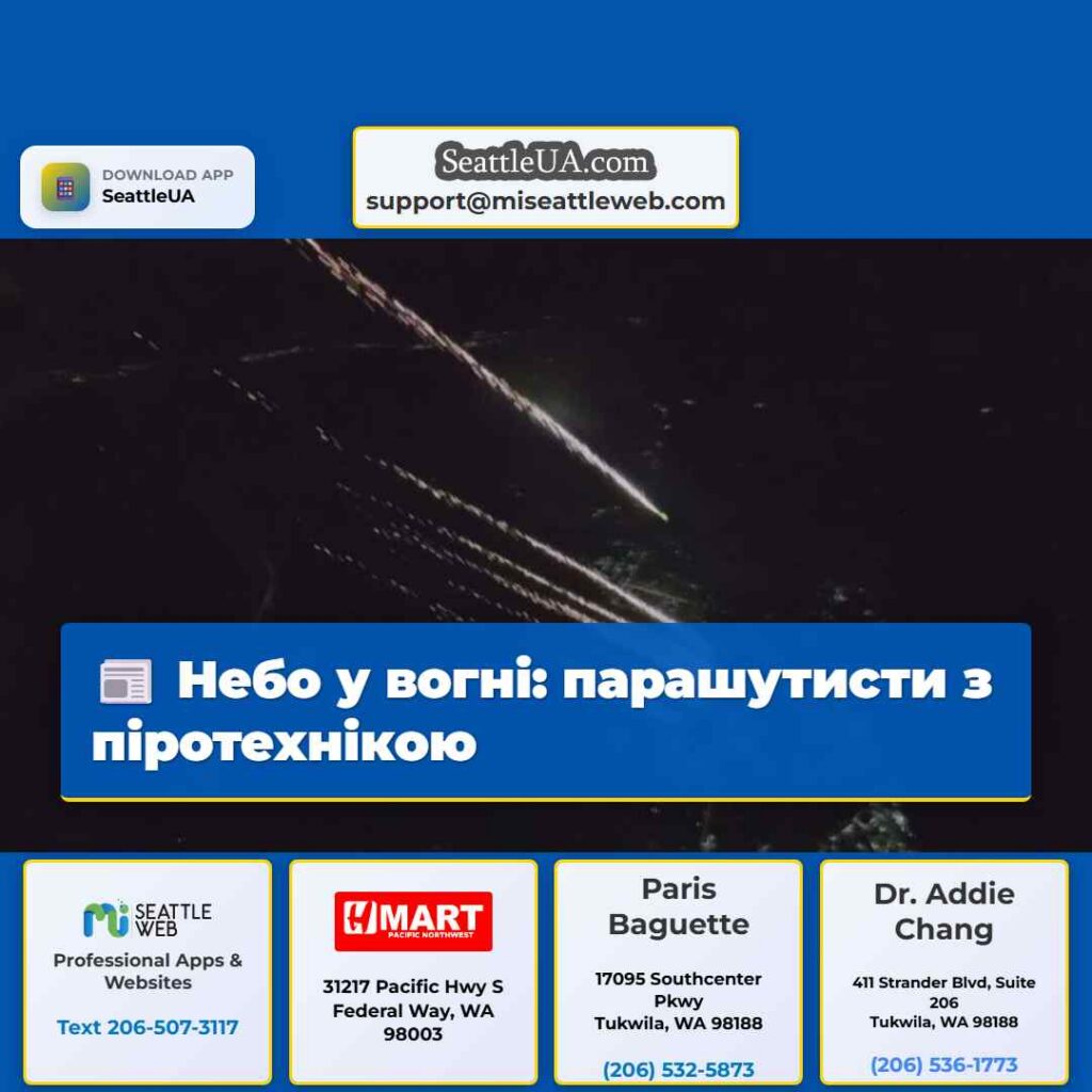Небо у вогні: парашутисти з піротехнікою