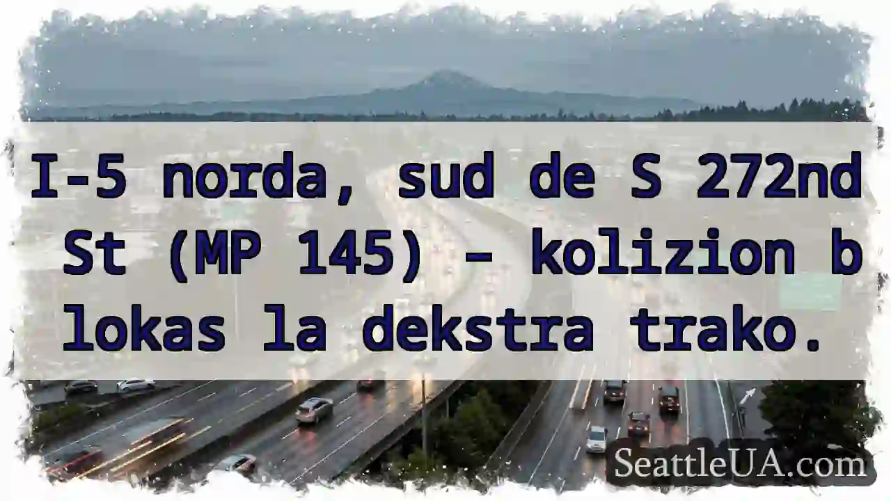 I-5: Kolizion. Trako blokas!