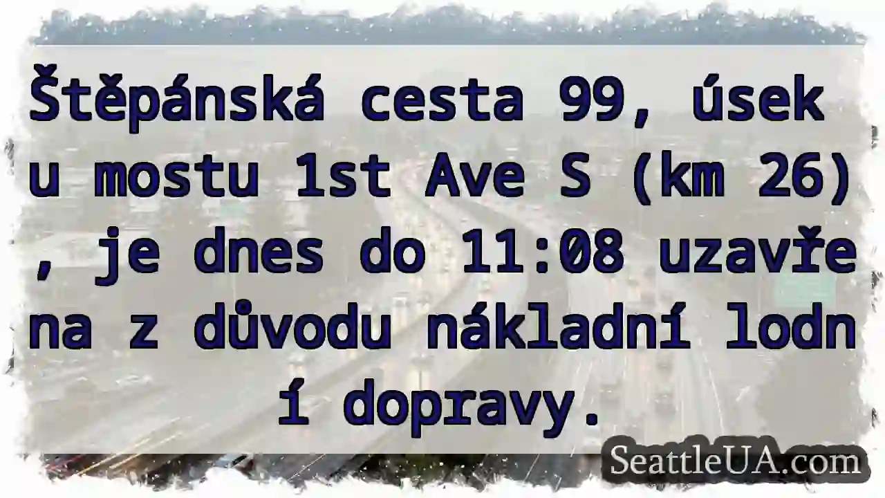 Uzavřeno! Lodní doprava – Štěpánská cesta.