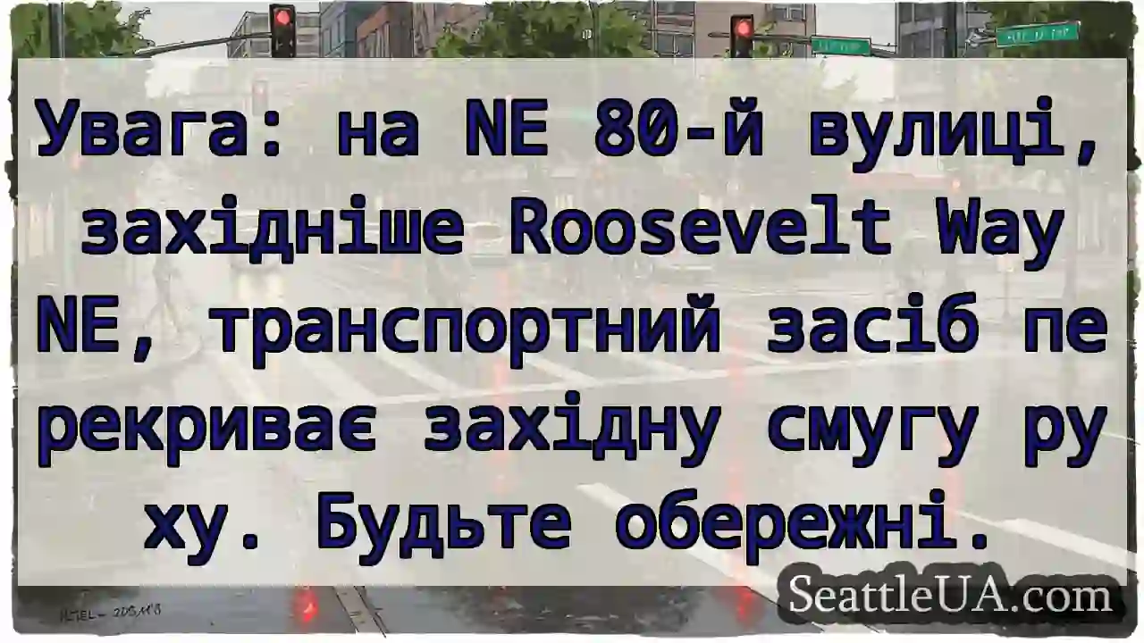 Увага! Затор на NE 80!