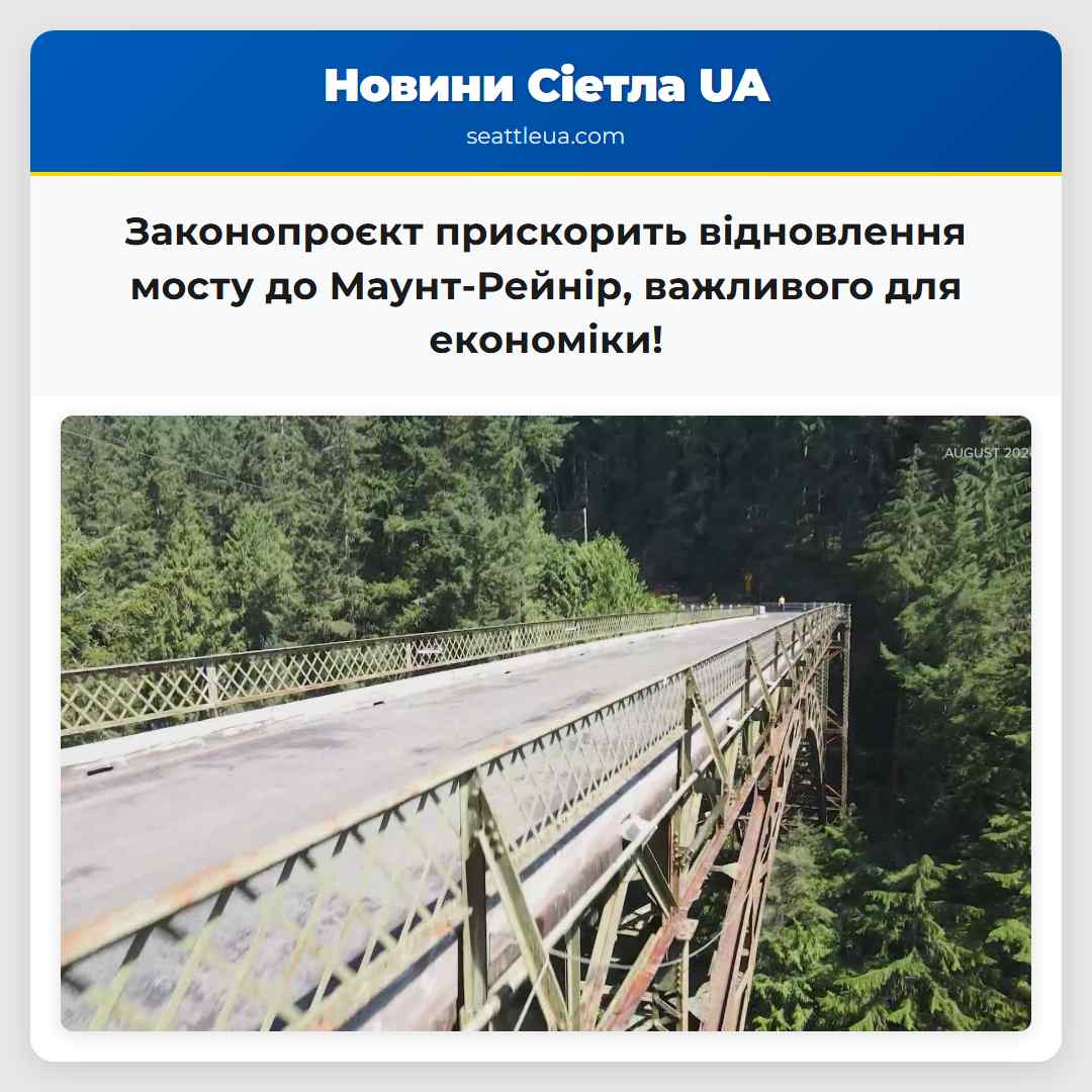 Законопроєкт прискорить відновлення мосту до