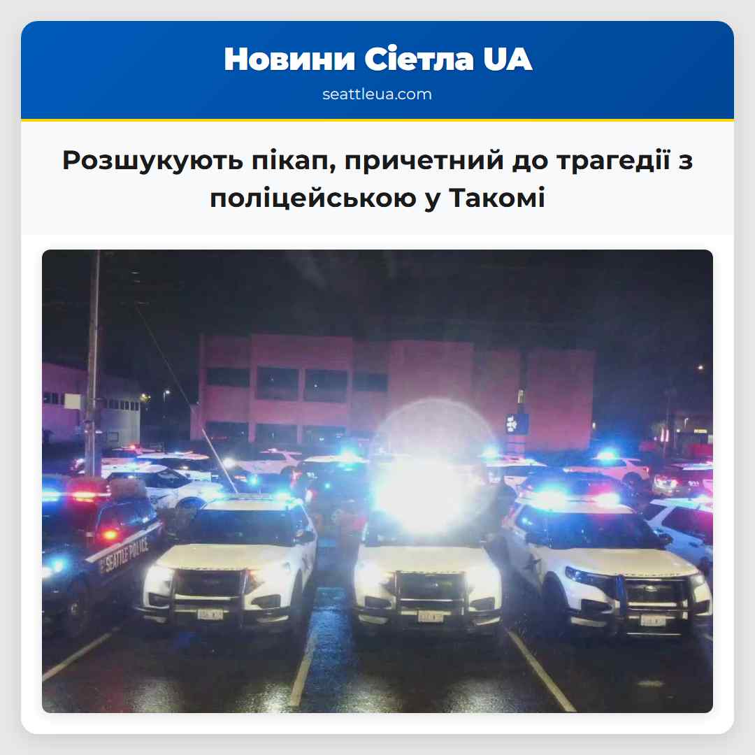 Розшукують пікап, причетний до трагедії з