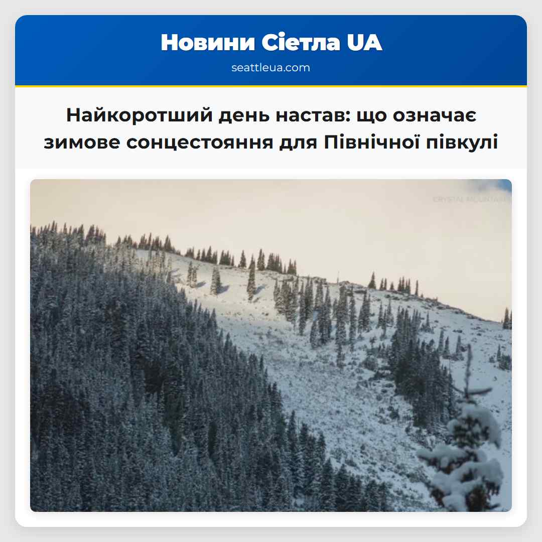 Найкоротший день настав: що означає зимове