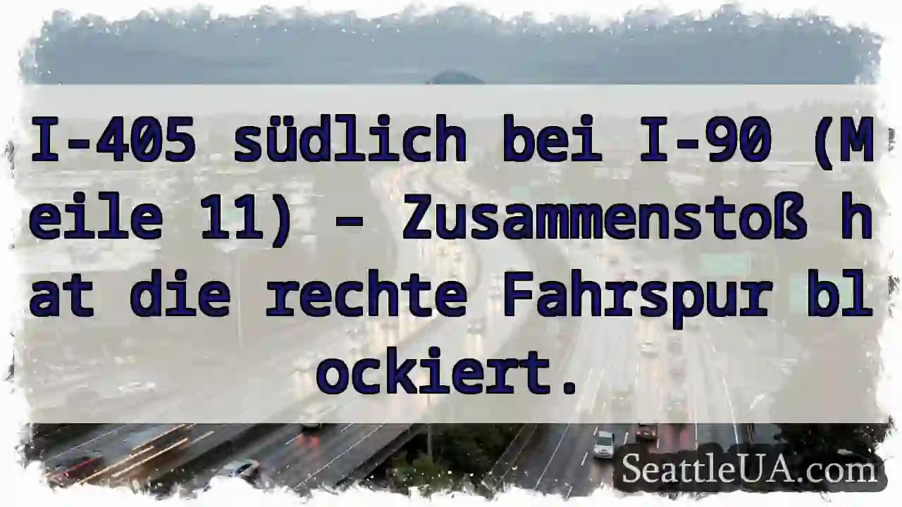 Kollision! Rechte Spur blockiert.