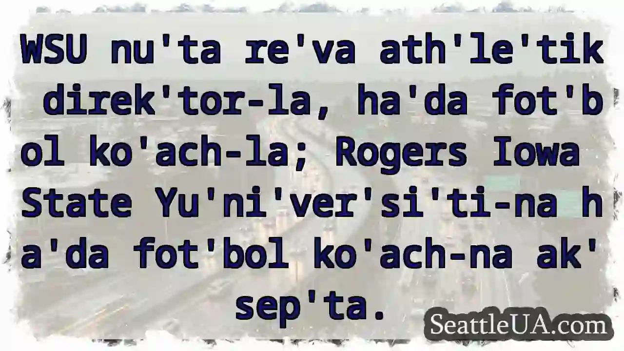 WSU direk'tor, fot'bol ko'ach!