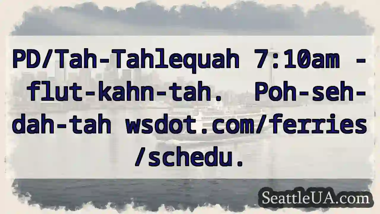 Tah-Tahlequah 7:10am - flut-kahn-tah!