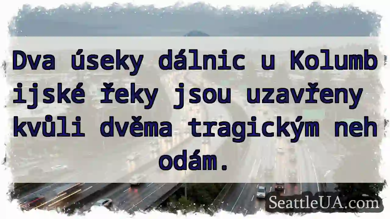 Dálnice zavřené! Nehody u řeky.