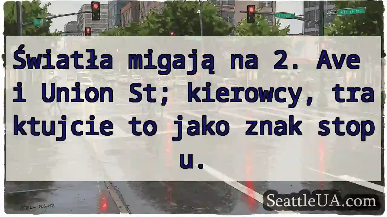 Łączność! 2. Ave i Union St – znak stopu!
