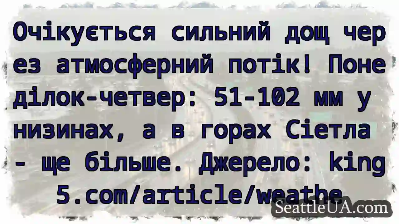 Сильний дощ наближається! 🌧️