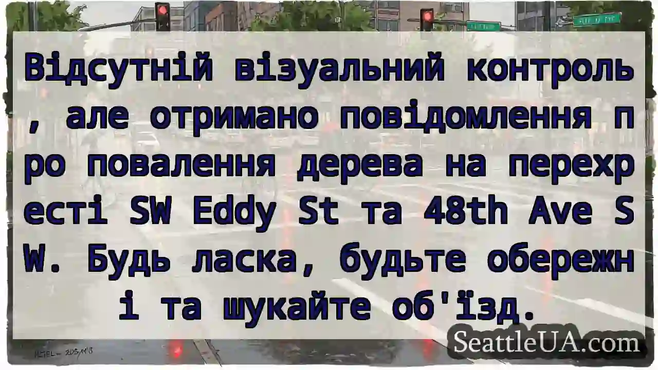 🌲 Повалення дерева! Об'їзд!