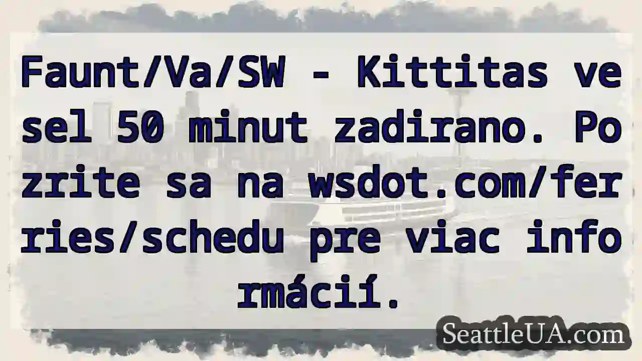 Kittitas vesel 50 minut!