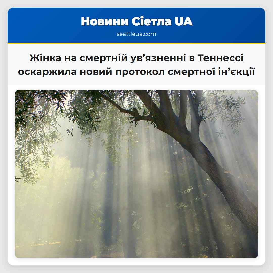 Жінка на смертній ув’язненні в Теннессі оскаржила