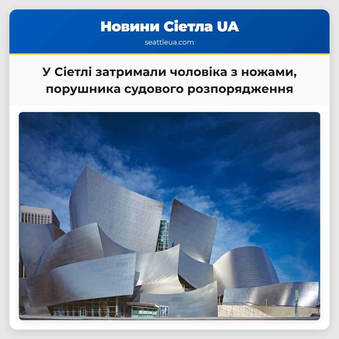 У Сіетлі затримали чоловіка з ножами, порушника