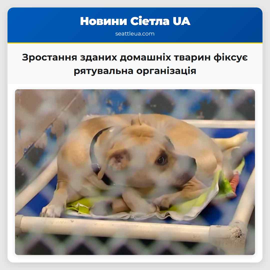 Зростання зданих домашніх тварин фіксує