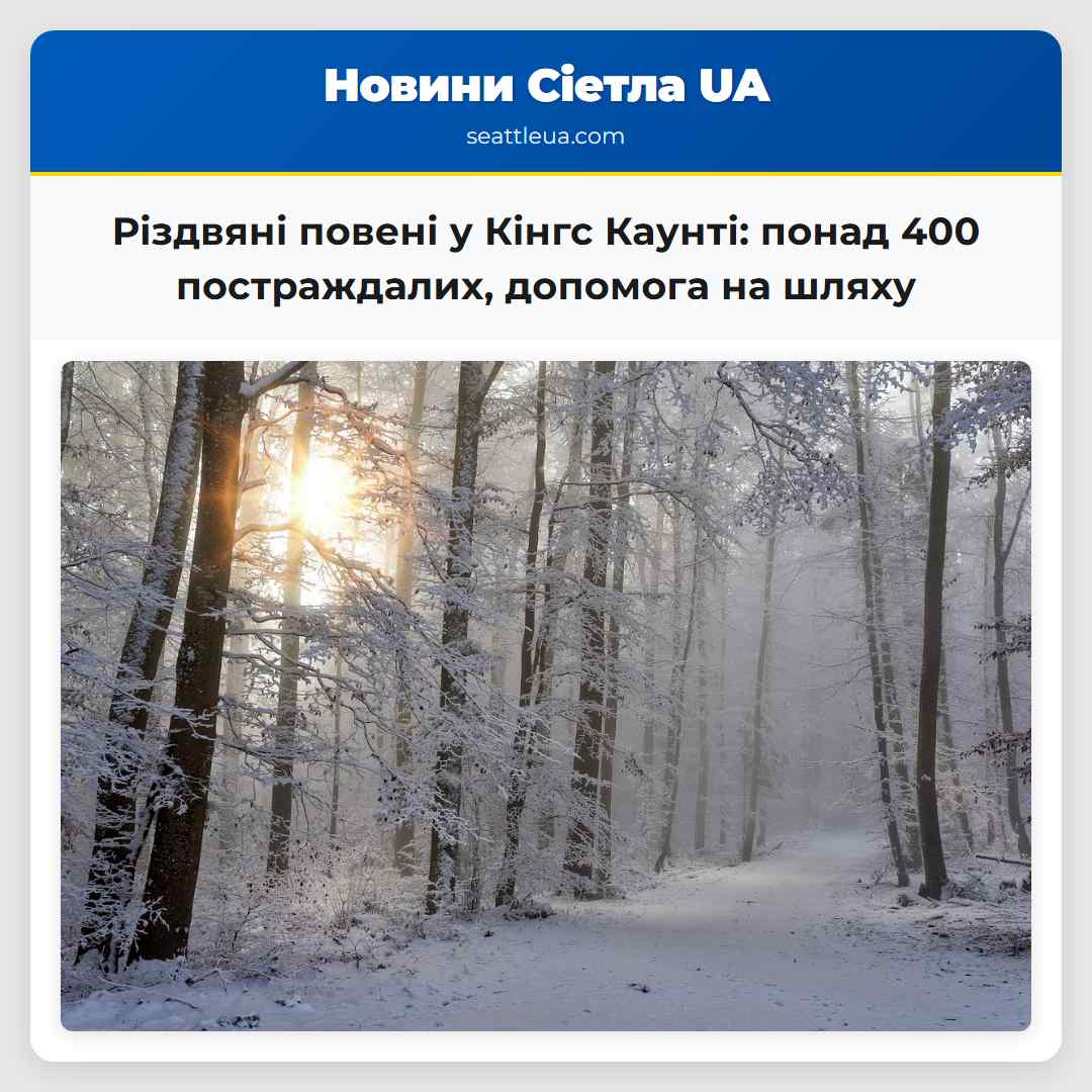 Різдвяні повені у Кінгс Каунті: понад 400