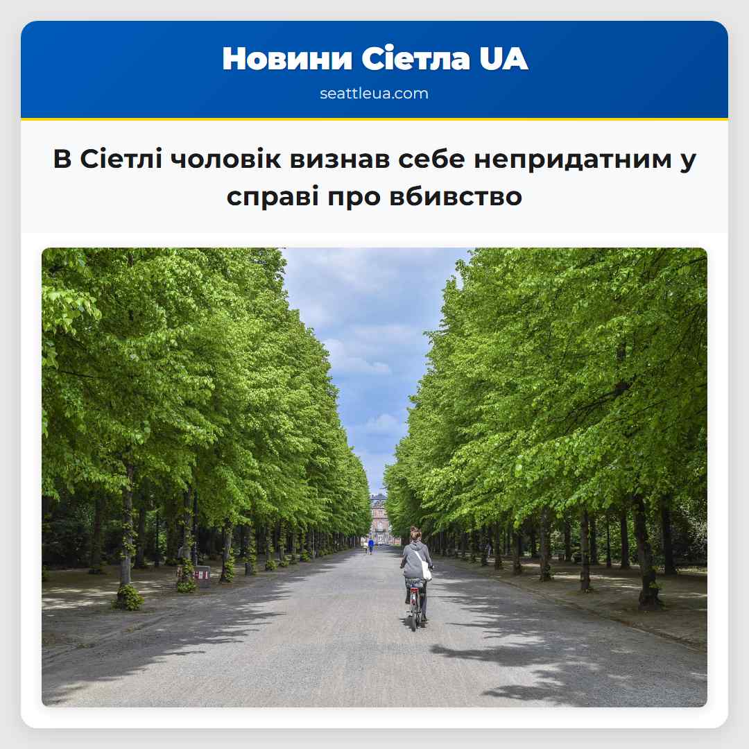 В Сіетлі чоловік визнав себе непридатним у справі