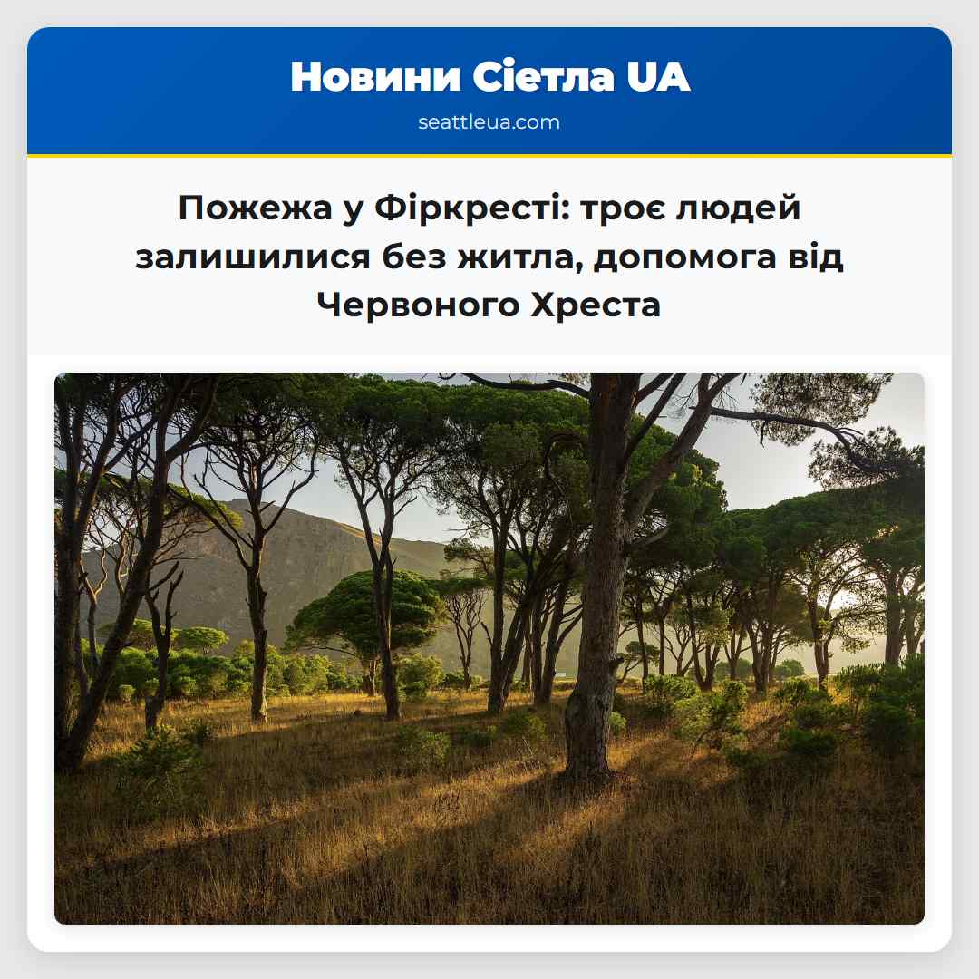 Пожежа у Фіркресті: троє людей залишилися без