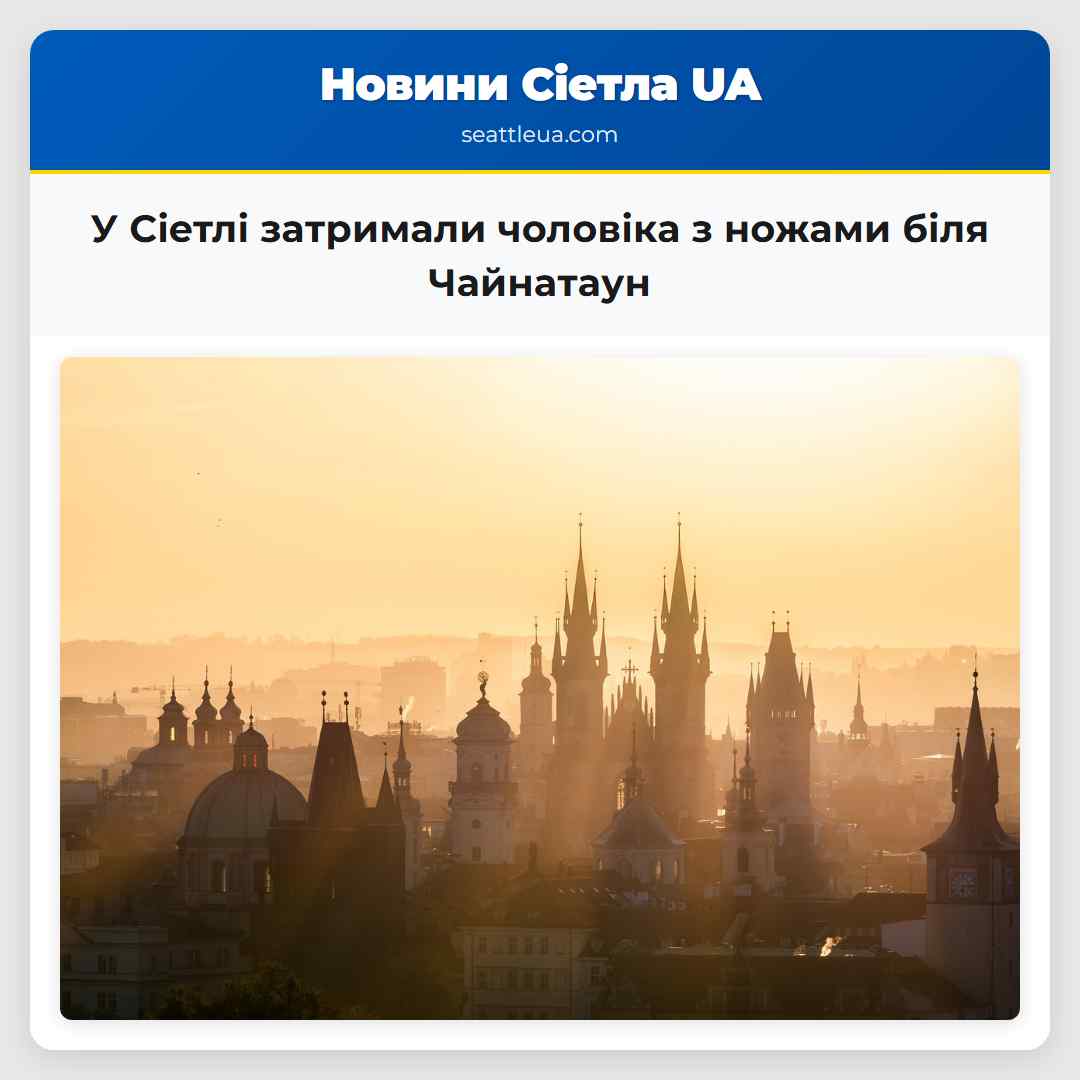 У Сіетлі затримали чоловіка з ножами біля