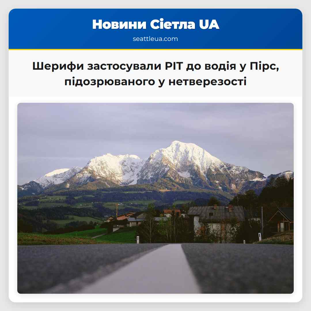 Шерифи застосували PIT до водія у Пірс,