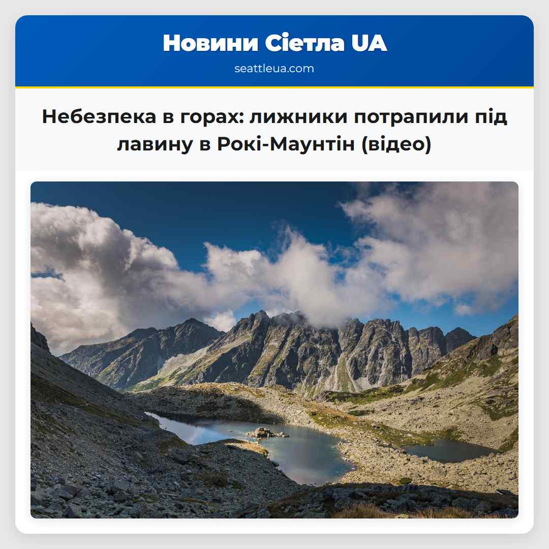 Небезпека в горах: лижники потрапили під лавину в