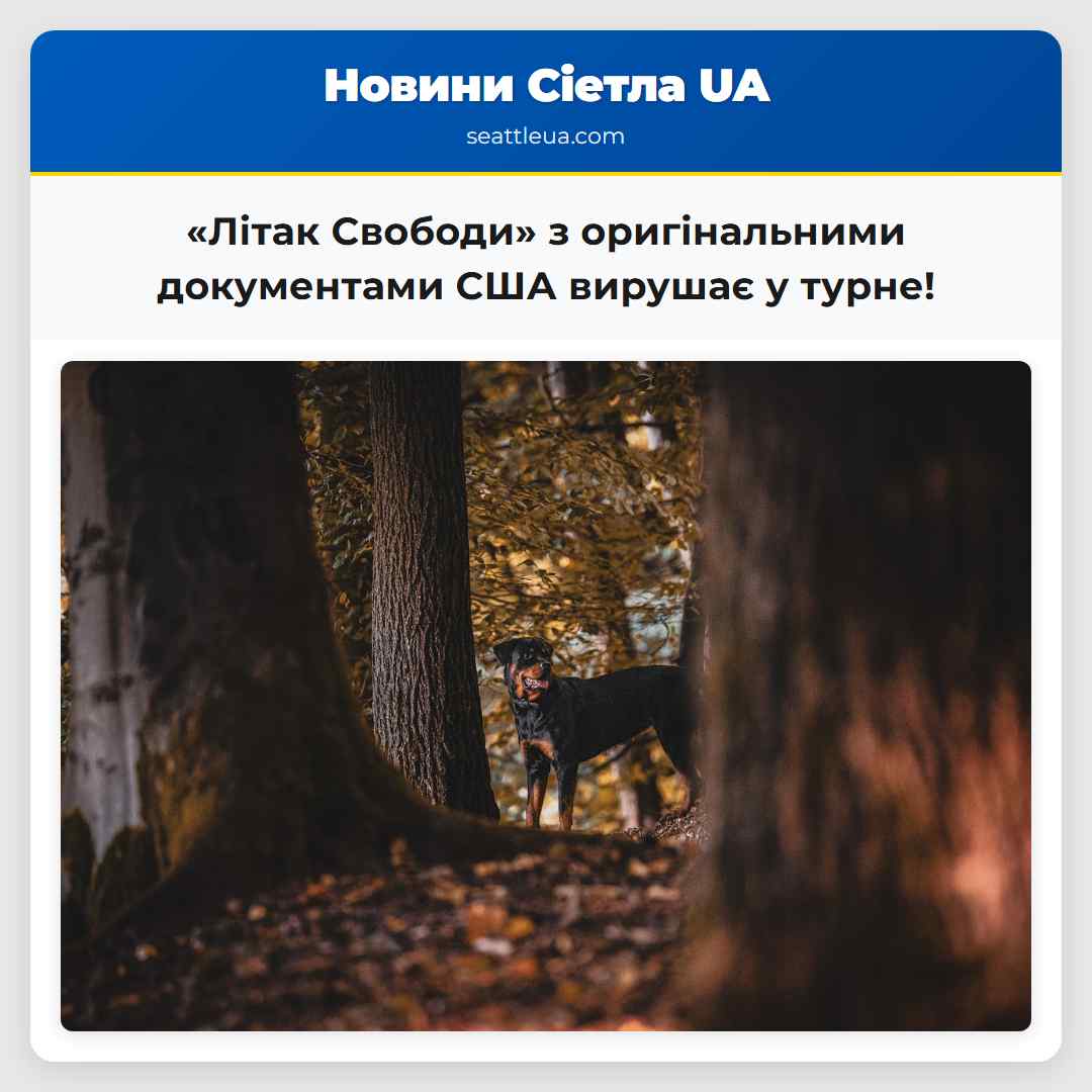«Літак Свободи» з оригінальними документами США