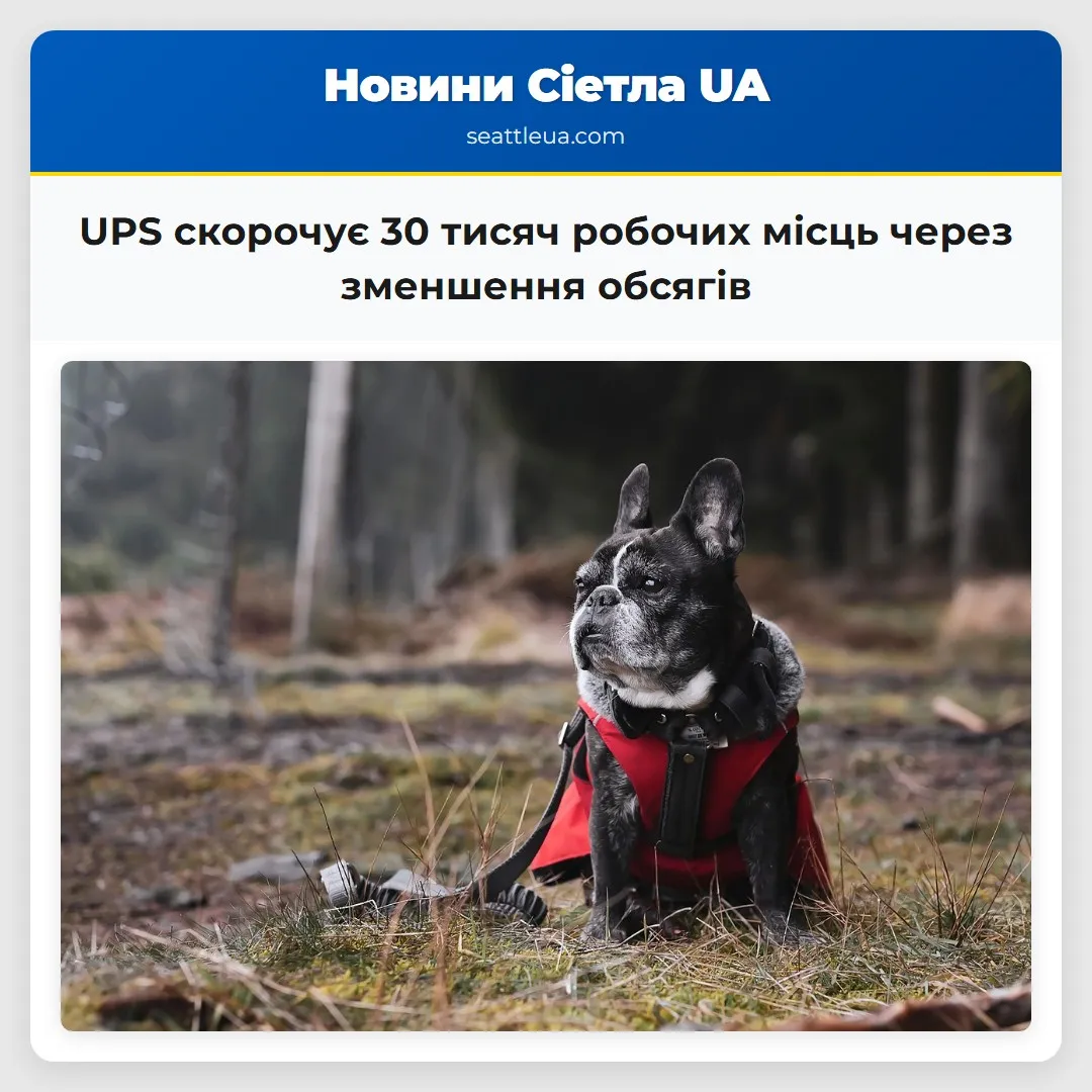 UPS скорочує 30 тисяч робочих місць через