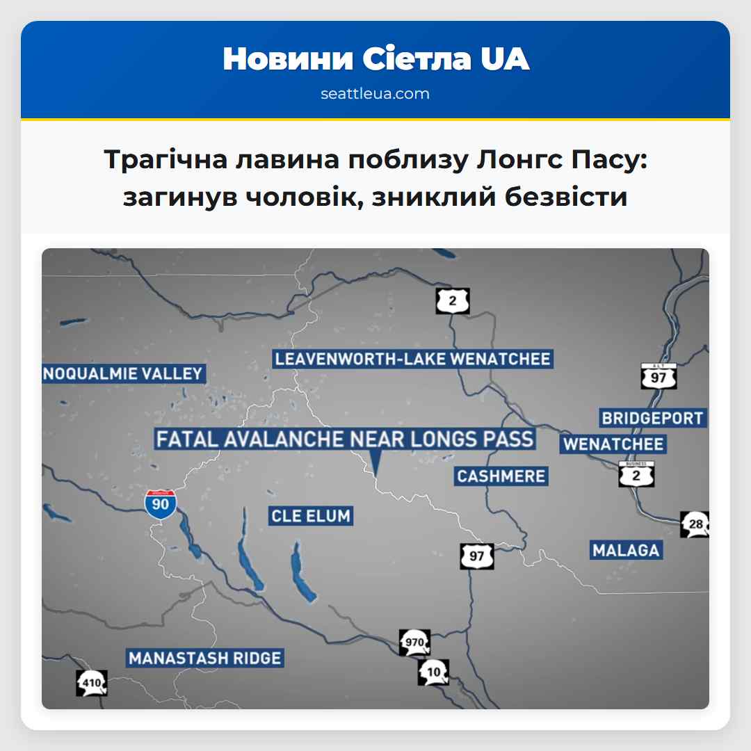 Трагічна лавина поблизу Лонгс Пасу: загинув