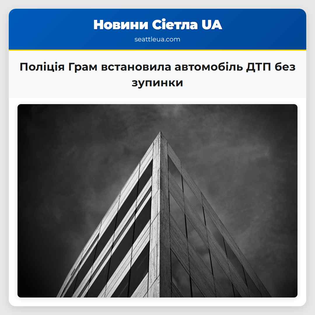 Поліція Грам встановила автомобіль ДТП без зупинки