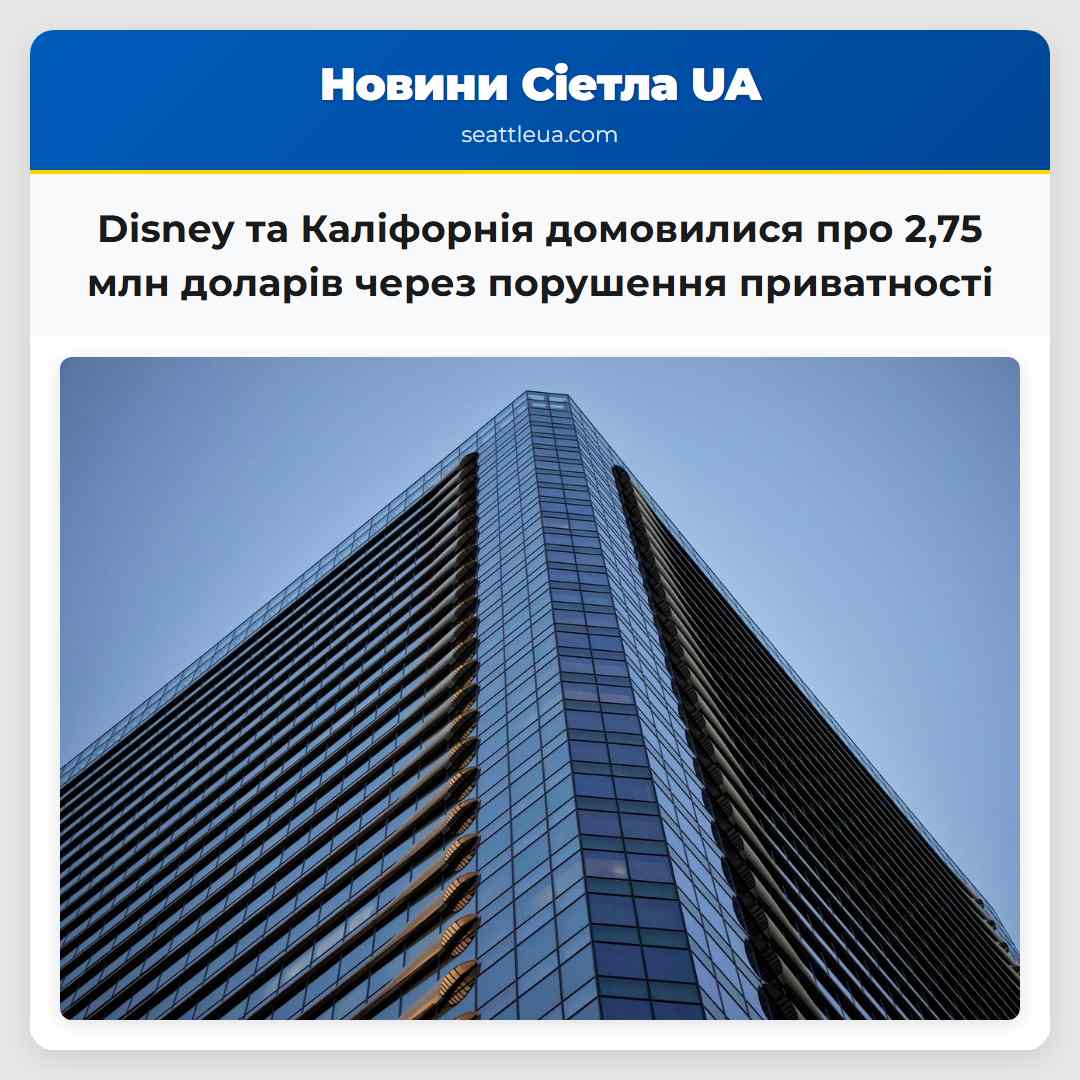 Disney та Каліфорнія домовилися про 2,75 млн