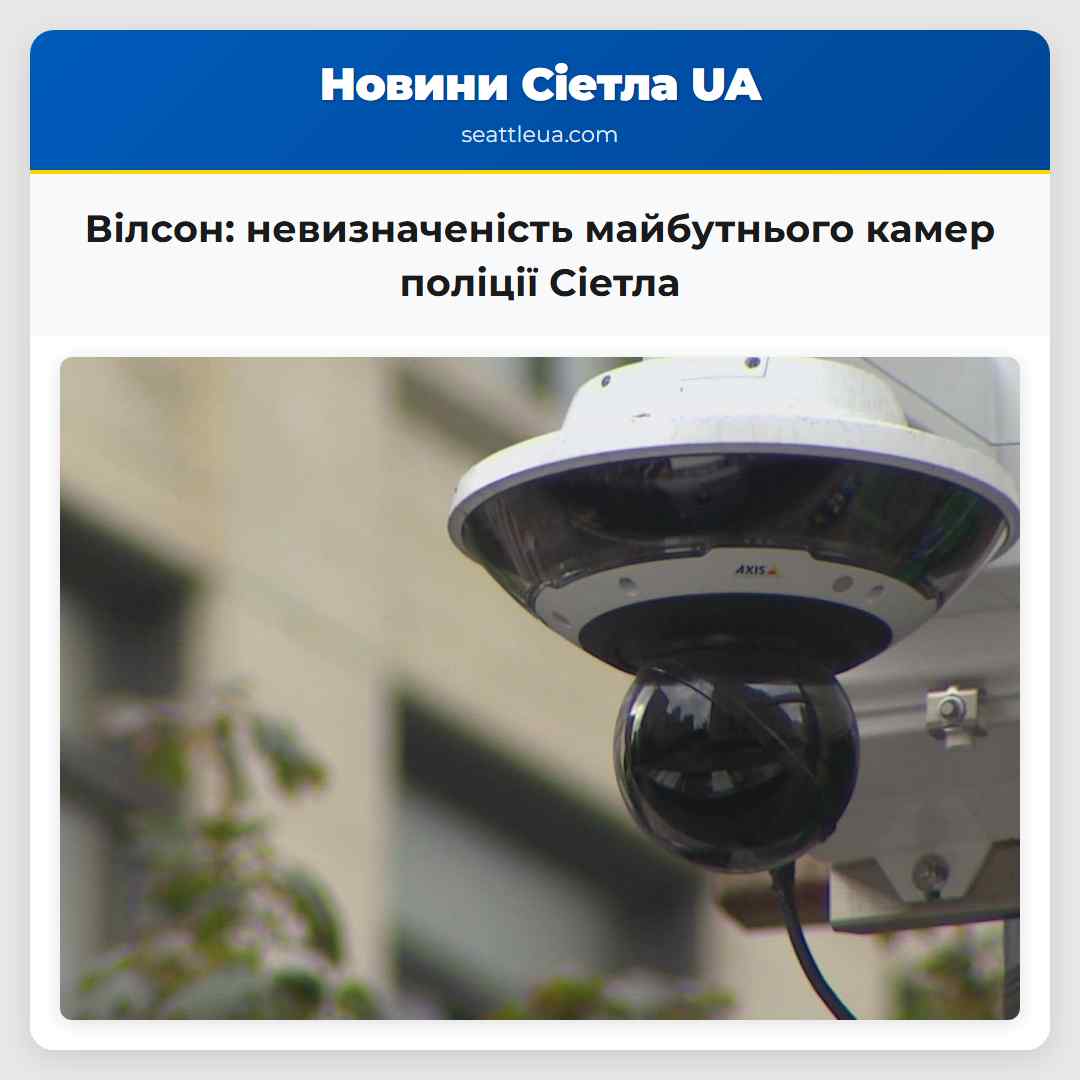 Вілсон: невизначеність майбутнього камер поліції