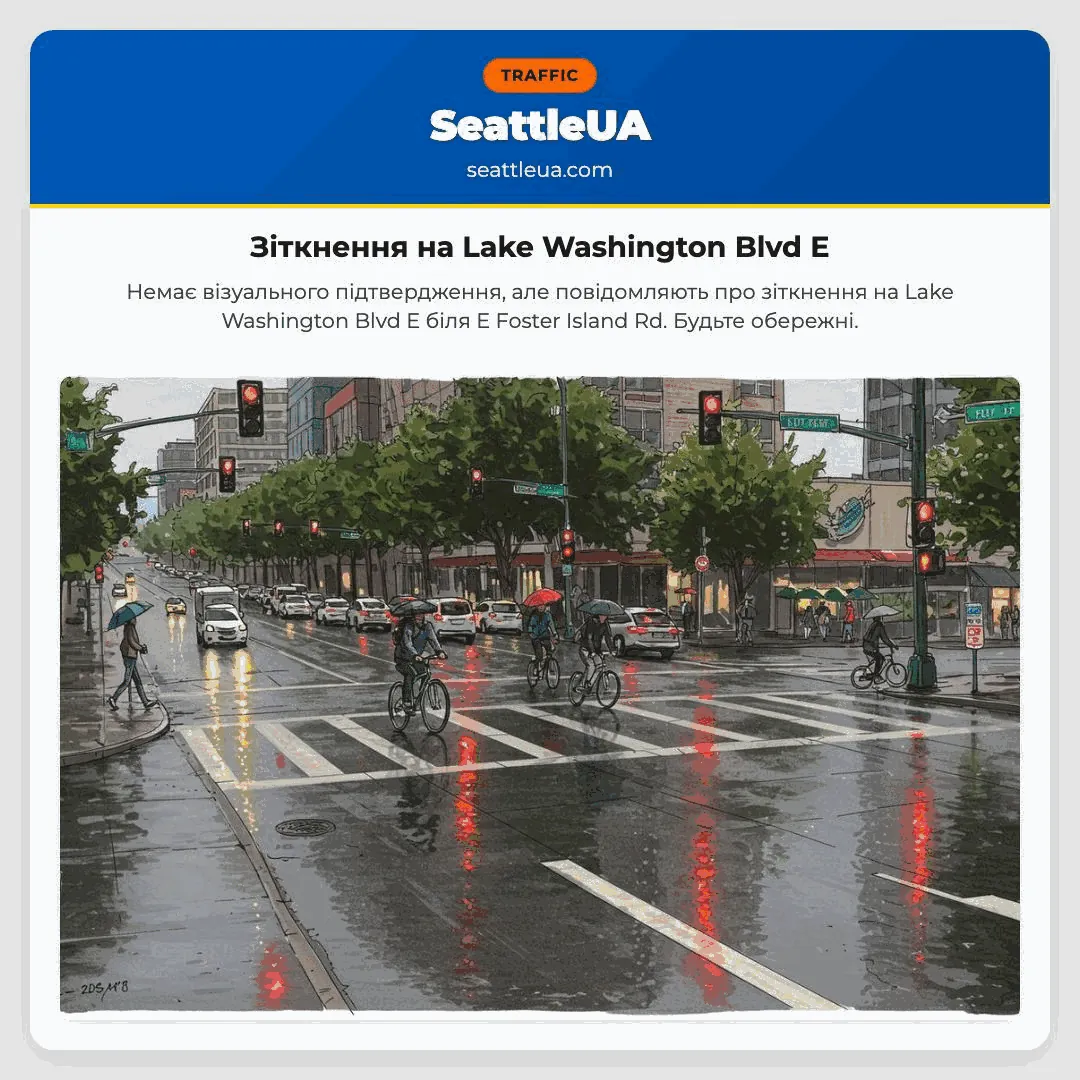 Зіткнення на Lake Washington Blvd E